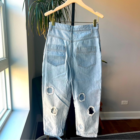 ASOS Design Abstract Hole Jeans - Size 6 - Picture 3 of 10